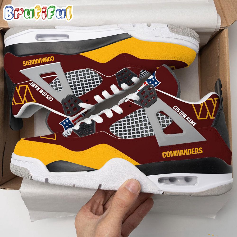 JWFancy Washington Commanders AJ4 Sneakers Shoes For Men And Women