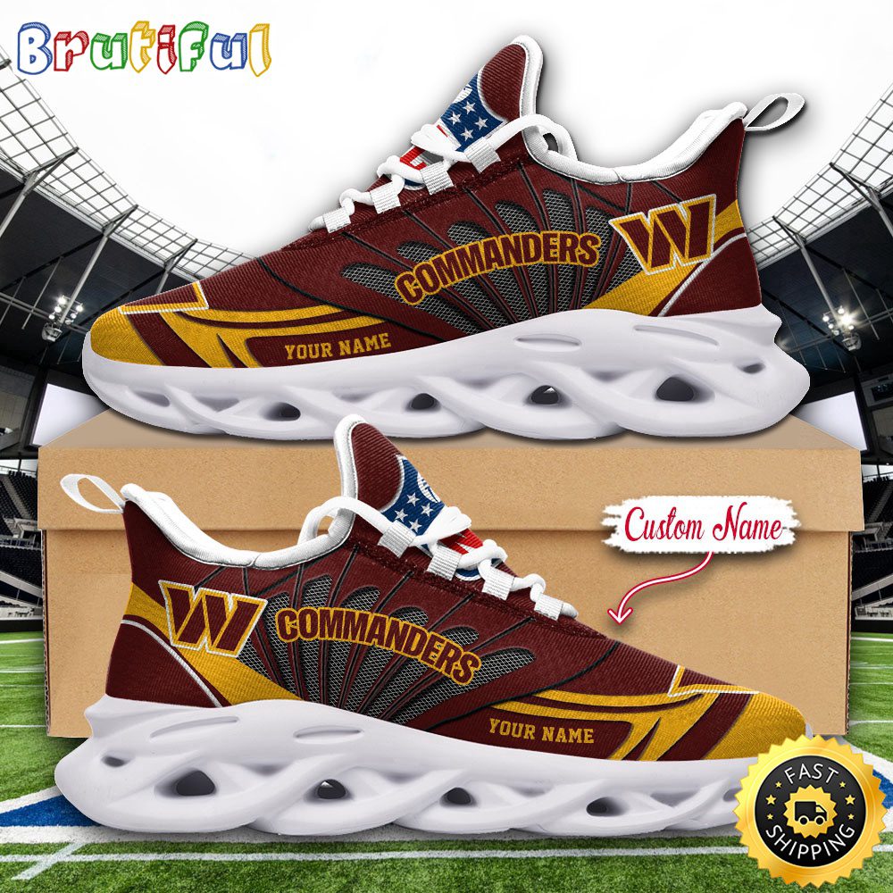 JWFancy Washington Commanders Max Soul Shoes Sneakers For Men And Women