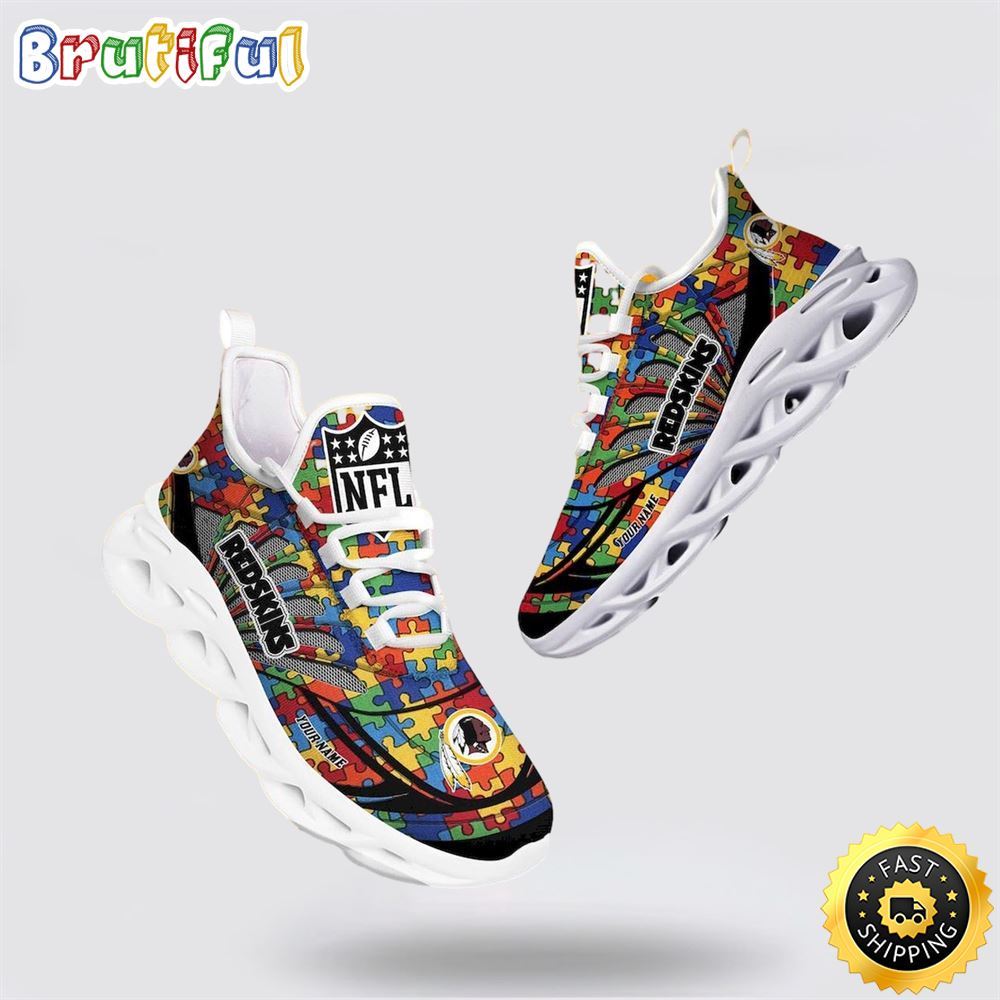 JWFancy Washington Commanders Max Soul Shoes Sneakers For Men And Women