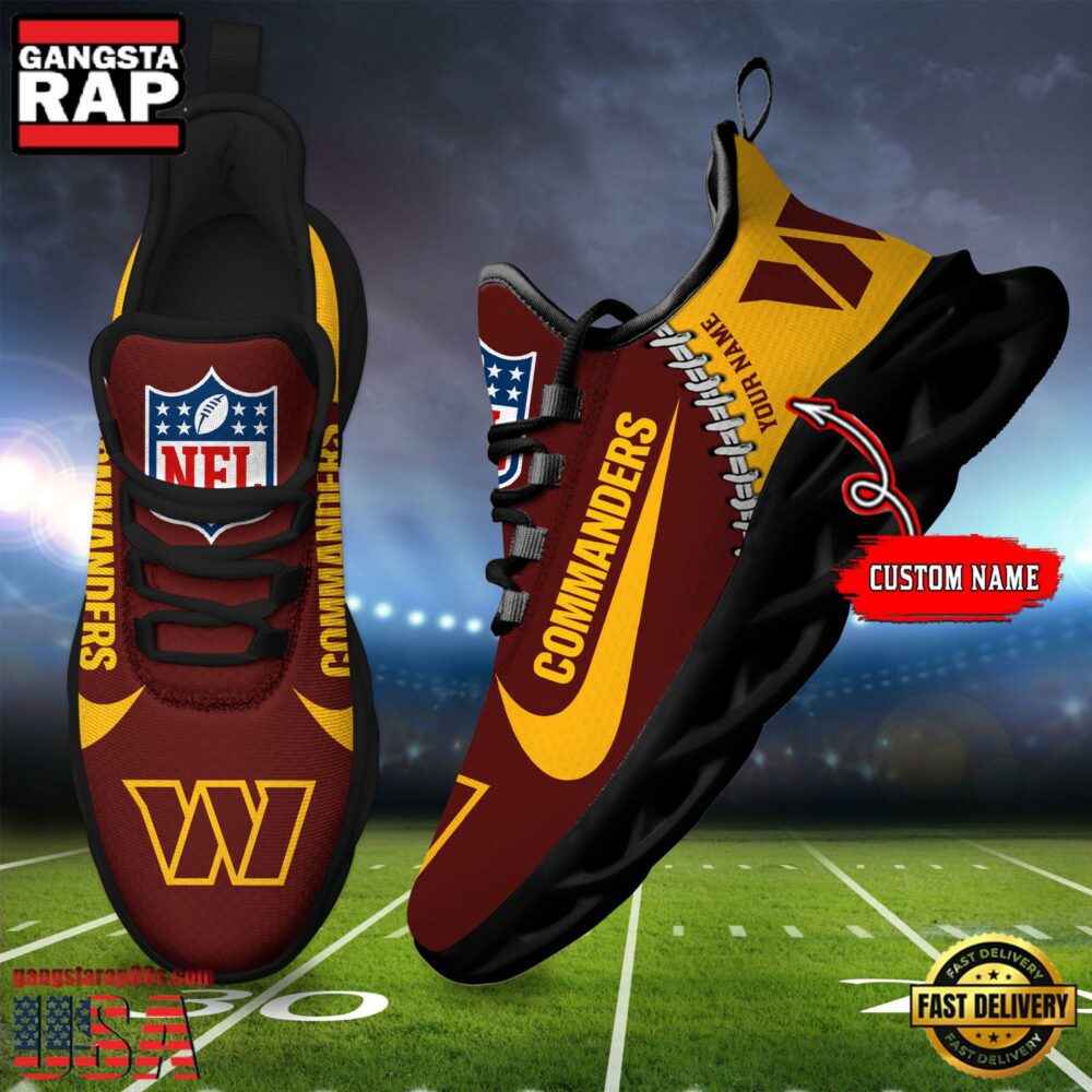 JWFancy Washington Commanders Max Soul Shoes Sneakers For Men And Women
