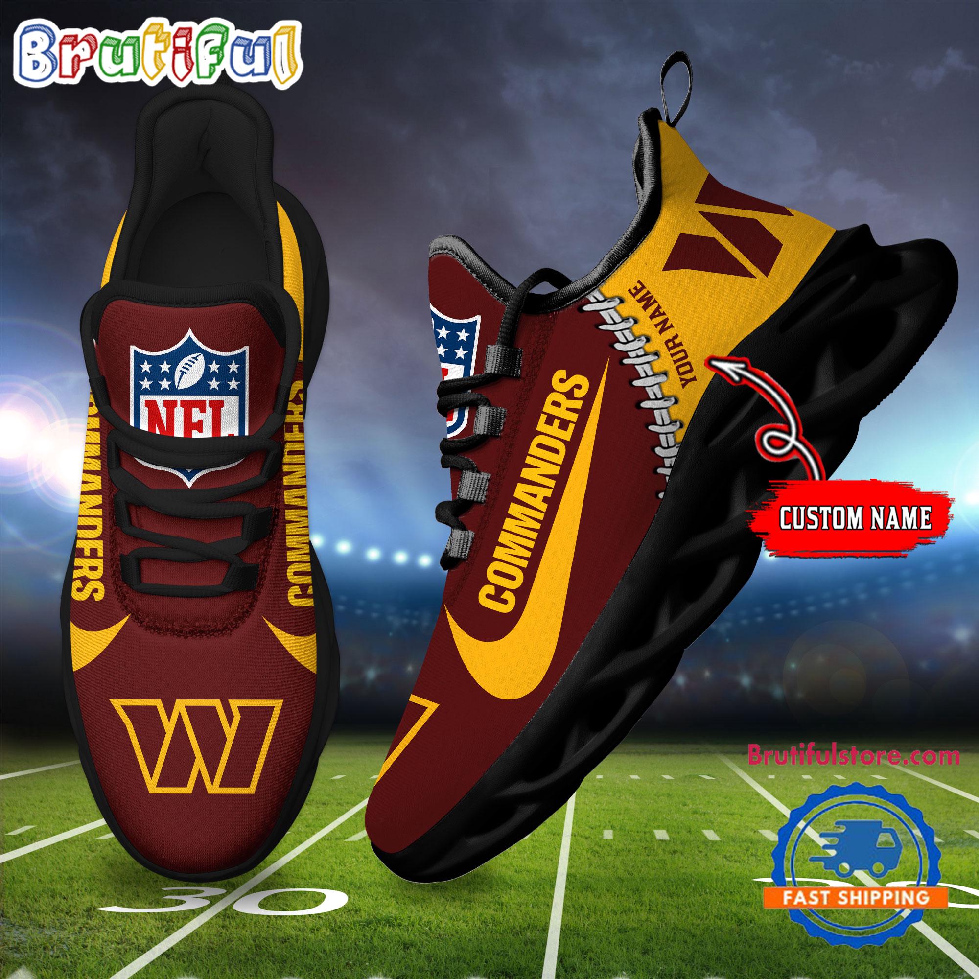 JWFancy Washington Commanders Max Soul Shoes Sneakers For Men And Women
