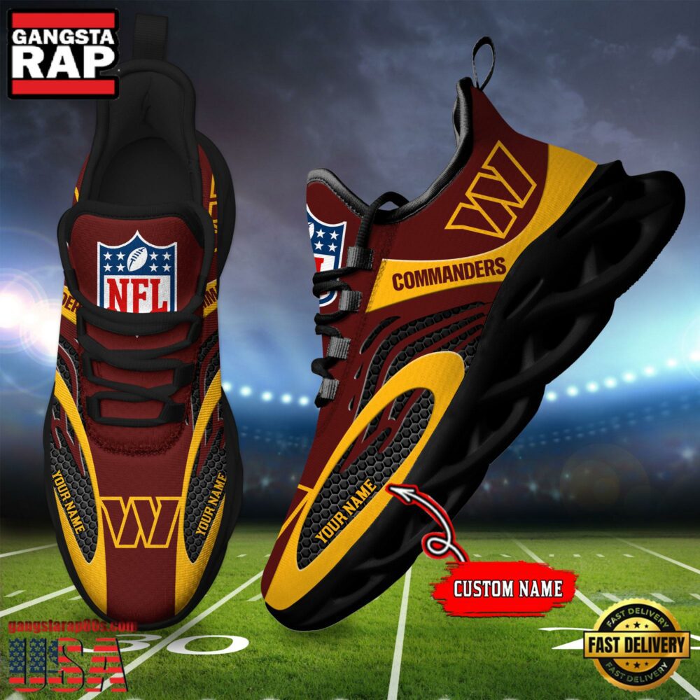 JWFancy Washington Commanders Max Soul Shoes Sneakers For Men And Women