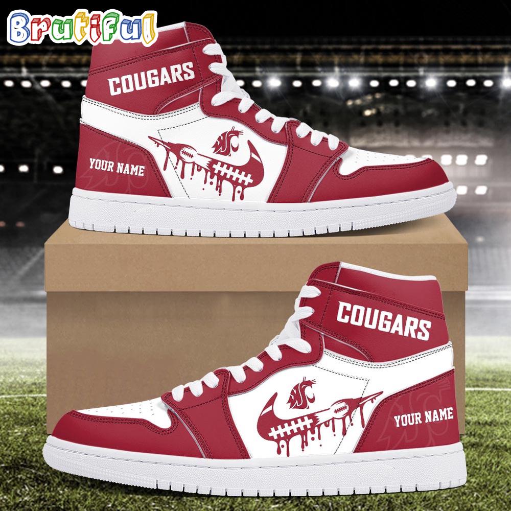 JWFancy Washington State Cougars AJ1 High Sneakers Shoes For Men And Women