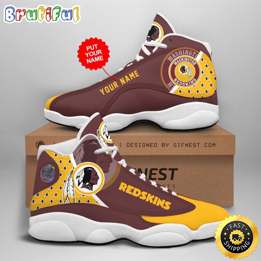 JWFancy Washingtonskins AJ13 Sneakers Shoes For Men And Women