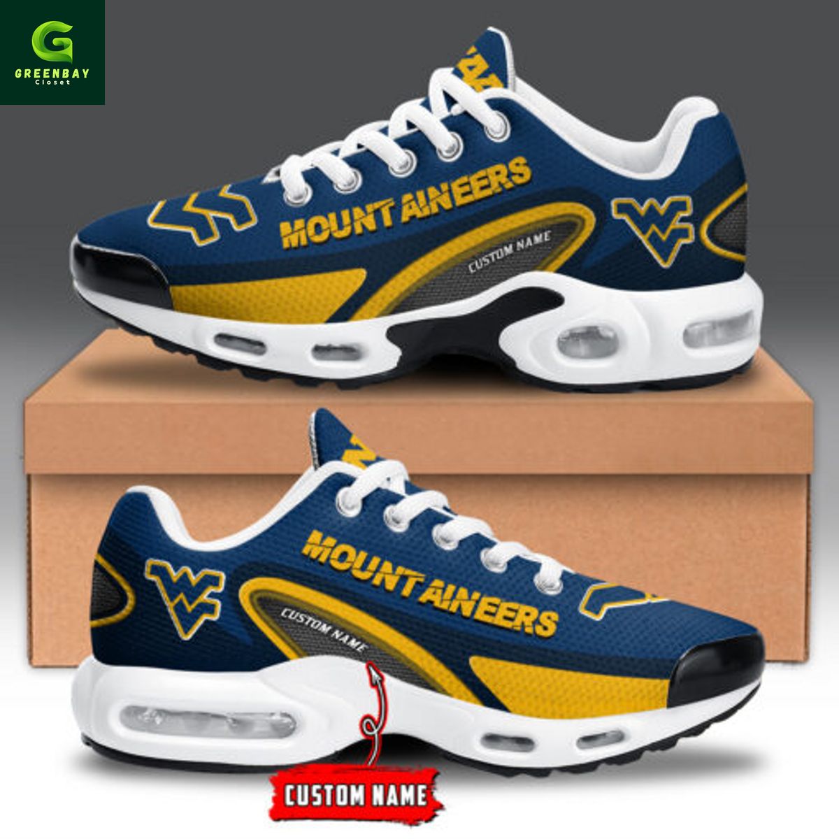 JWFancy West Virginia Mountaineers TN Shoes Sneakers For Men And Women