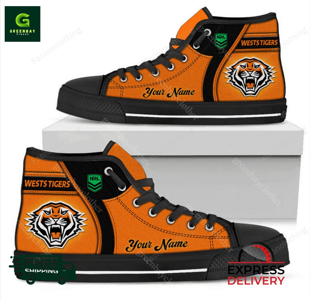 JWFancy Wests Tigers High Top Canvas Sneakers Shoes For Men And Women