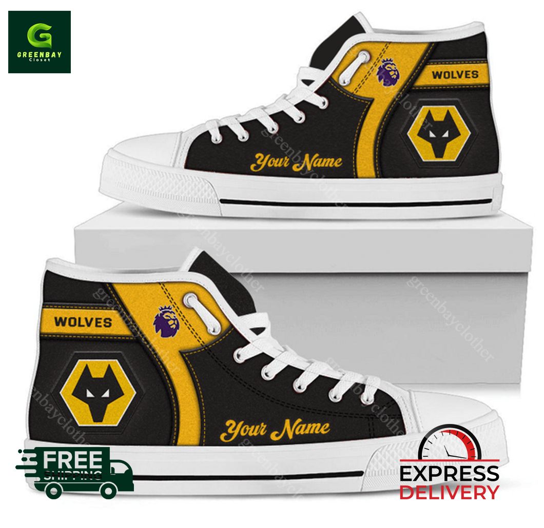 JWFancy Wolverhampton Wanderers F.C High Top Canvas Sneakers Shoes For Men And Women