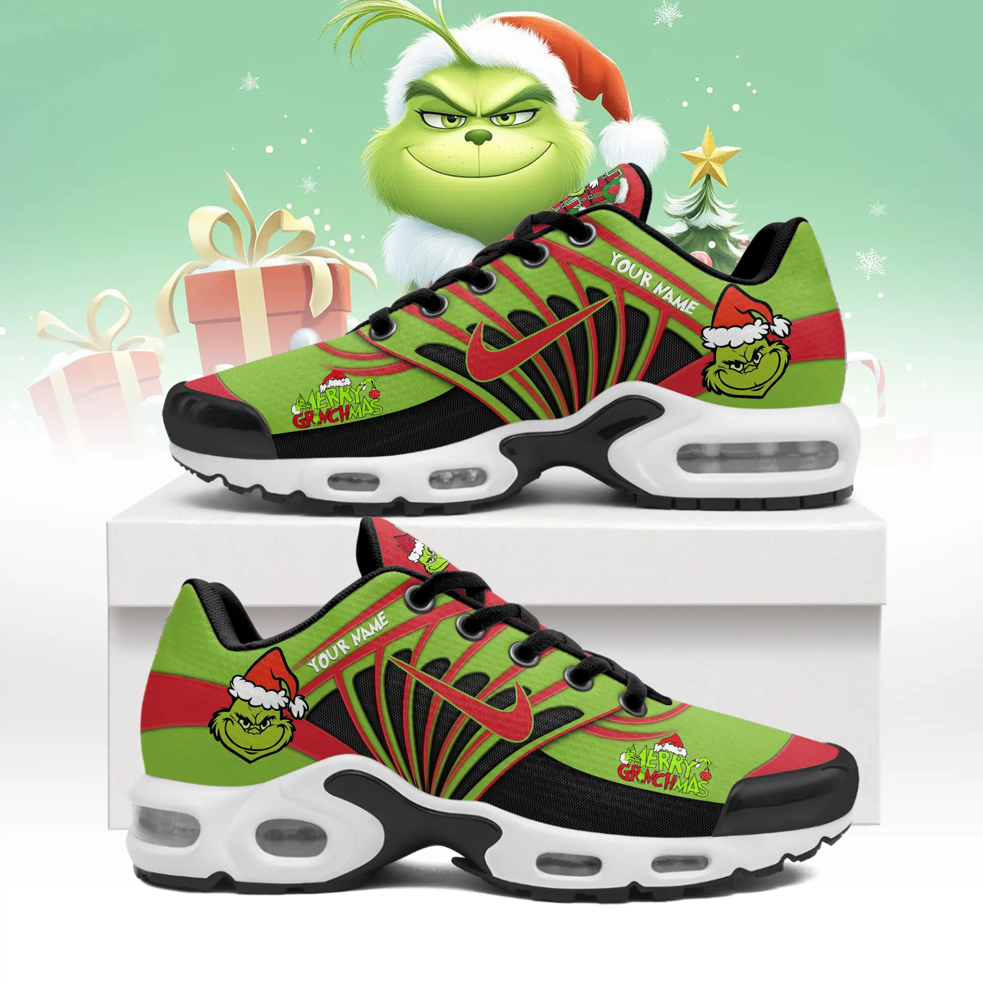 JWFancy The Grinch x Christmas TN Shoes Sneakers For Men And Women